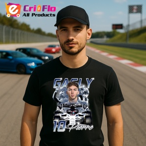 Tricou Pierre Gasly Portret Masina Formula 1 Alfatouri, Copii | Dama | Barbat - Img 8