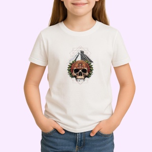 Tricou Piramida Craniu Mayas Abstract, Copii | Dama | Barbat - Img 3