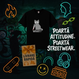 Tricou pisica criminala Negru, Copii | Dama | Barbat - Img 11