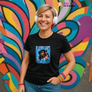 Tricou Playboi Carti, muzica RAP, Dama | Barbat | Copii, Culoare Negru - Img 13