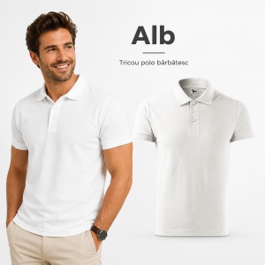 Tricou Polo Bărbați Malfini Cotton 212, 100% Bumbac, 170 g/m², Guler Polo, 16 Culori, Mărimi S-3XL - Img 11