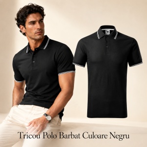 Tricou polo bărbați Malfini Premium, model Focus 232, material plăcut și rezistent, 65% bumbac, 35% poliester, ideal casual și office - Img 20