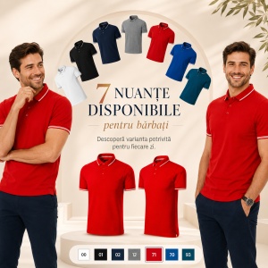 Tricou Polo Bărbați Malfini Premium Perfection Plain, 95% Bumbac, 5% Elastan, Slim Fit, 200 g/m², Guler Contrast