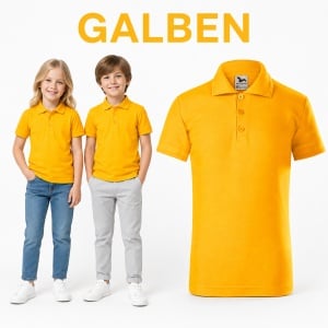 Tricou Polo Copii Tip Tommy, cu Guler, pentru Școală, Fete și Băieți, 4–12 Ani - Img 15