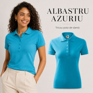 Tricou Polo Damă Malfini 210 Pique, Croială Cambrată, 200 g/m², Mărimi XS–3XL,65% Bumbac, 36 Culori - Img 29