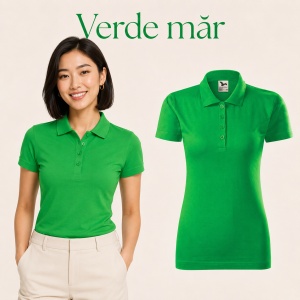 Tricou Polo Damă model simplu tip Tommy - Img 13