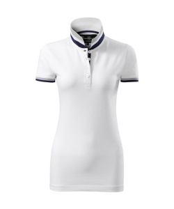 Tricou polo pentru femei de culoare alb