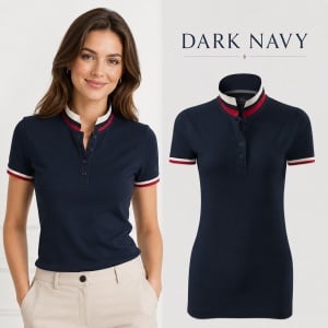 Tricou Polo Damă Premium Malfini 257 Collar Up, 100% Bumbac, Croială Cambrată, 215 g/m², XS 2XL, 10 Culori - Img 25