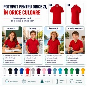 Tricou Polo pentru Fete 222 - Img 10