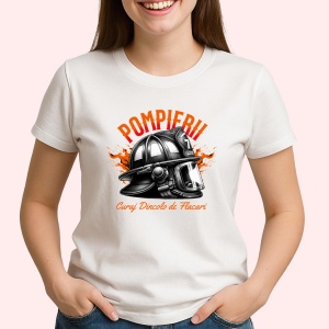 Tricou Pompierii Curaj Dincolo De flacari - Firefighter 1 - Copii | Dama | Barbat - Img 2