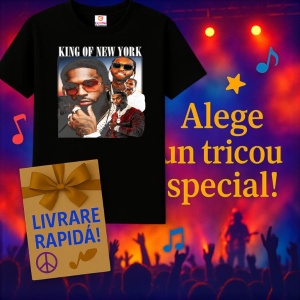 Tricou Pop Smoke - King of NY, muzica POP, Dama | Barbat | Copii, Culoare Negru - Img 15