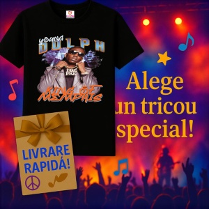 Tricou Post Malone - Cartoon Head, muzica RAP, Dama | Barbat | Copii, Culoare Negru - Img 7