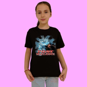 Tricou Post Malone - Ice Theme, muzica RAP, Dama | Barbat | Copii, Culoare Negru - Img 2