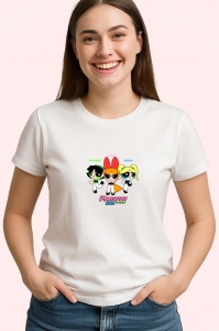 Tricou powerpuff blossom bubbles si buttercup salveaza orasul zilnic, Copii | Dama | Barbat - Img 3