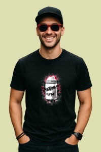Tricou Protein Gym Borcan Supliment, Copii | Dama | Barbat, culoare negru - Img 2