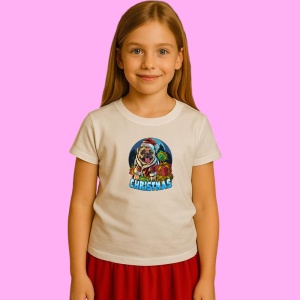 Tricou Pug Christmas Lights, din bumbac 100% Copii | Dama | Barbat - Img 3