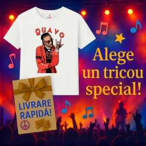 Tricou Quavo - Cartoon Pose, muzica POP, Dama | Barbat | Copii - Img 13