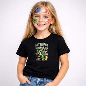 Tricou Ramy Bensebaini Algeria World Cup Fifa 2026, din bumbac 100%, tricou negru, Copii | Dama | Barbat - Img 2