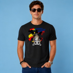 Tricou Rapper Underground Boombox Dark Urban Aesthetic Street Art, din bumbac 100%, tricou negru, Copii | Dama | Barbat - Img 2
