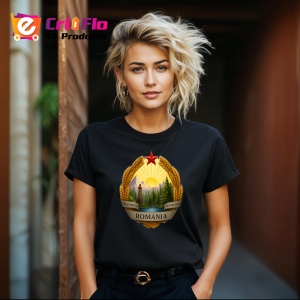 Tricou Republica Socialista Romania, Copii | Dama | Barbat , tricou negru - Img 8