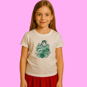 Tricou Retro Groovy Pink Christmas Merry Grinchmas, din bumbac 100%, tricou alb, Copii | Dama | Barbat - Img 2