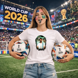 Tricou Riyad Mahrez Algeria World Cup Fifa 2026 V2, din bumbac 100%, tricou alb, Copii | Dama | Barbat - Img 9