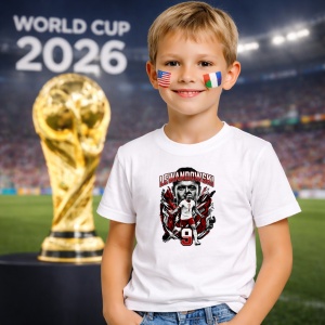 Tricou Robert Lewandowski Poland World Cup Fifa 2026 V2, din bumbac 100%, tricou alb, Copii | Dama | Barbat - Img 5