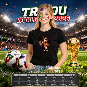 Tricou Robin Van Persie Netherlands World Cup Fifa 2026 V2, din bumbac 100%, tricou negru, Copii | Dama | Barbat - Img 8