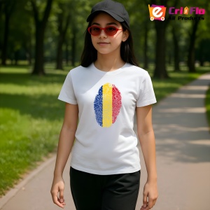 Tricou Romania ADN tricolor 2 |Colectia Tricouri Romania