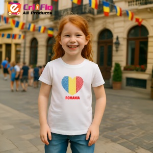 Tricou Romania inima amprenta tricolor |Colectia Tricouri Romania - Img 2