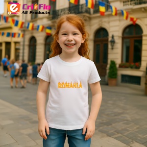 Tricou Romania text flacari |Colectia Tricouri Romania - Img 2