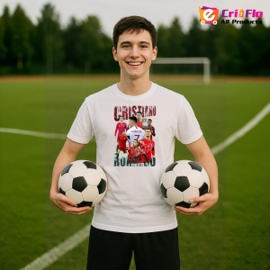 Tricou Ronaldo Cristiano Autograf Best Cup - Copii | Dama | Barbat - Img 3