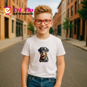 Tricou Rottweiler Geometric Realist, Copii | Dama | Barbat - Img 7