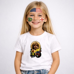 Tricou Ruud Gullit Netherlands World Cup Fifa 2026 V3, din bumbac 100%, tricou alb, Copii | Dama | Barbat