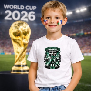 Tricou Samuel Chukwueze Nigeria World Cup Fifa 2026, din bumbac 100%, tricou alb, Copii | Dama | Barbat - Img 5