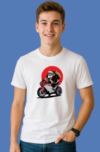 Tricou Santa Sport Bike, din bumbac 100% Copii | Dama | Barbat
