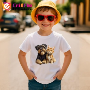 Tricou Schnauzer Miniatural si pisica portocalie cei mai buni prieteni Copii | Dama | Barbat Barbat - Img 13