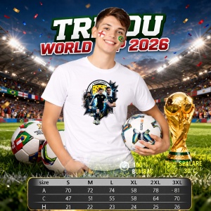 Tricou Scott Mctominay Scotland World Cup Fifa 2026 V7, din bumbac 100%, tricou alb, Copii | Dama | Barbat - Img 6
