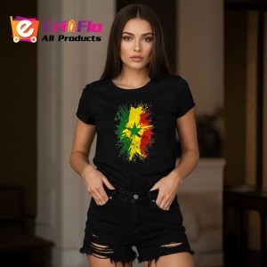 Tricou Senegal Steag Splash Art, Copii | Dama | Barbat, culoare negru - Img 11
