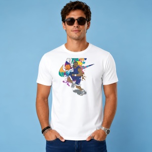 Tricou Shaquille O'Neal Dunk Basketball Urban Paint Splash Art, din bumbac 100% Copii | Dama | Barbat - Img 3