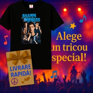 Tricou Shawn Mendes - Portrait Collage, muzica Pop, Dama | Barbat | Copii, Culoare Negru - Img 15