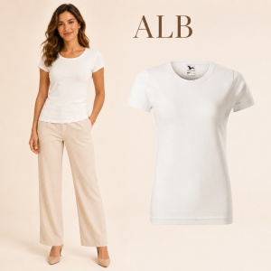 Tricou simplu damă, clasic lejer basic pentru femei | 44 de culori disponibile XS - 2XL - Img 20