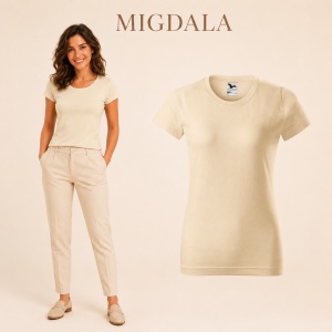 Tricou simplu damă, clasic lejer basic pentru femei | 44 de culori disponibile XS - 2XL - Img 30