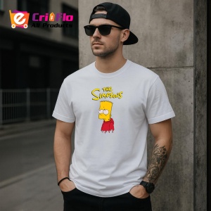 Tricou simpson bart cu privire ironica si bluza rosie stil horror, Copii | Dama | Barbat - Img 4