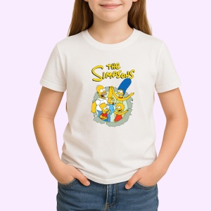 Tricou simpson familia reunita ridicand mainile in semn de victorie, Copii | Dama | Barbat - Img 3