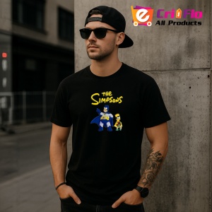 Tricou Simpson homer si bart costumati ca supereroi gata de actiune, Copii | Dama | Barbat , tricou negru - Img 11