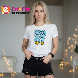 Tricou SIX SEVEN 67 Mason Donut Colorat 2, din bumbac 100%, tricou alb, Copii | Dama | Barbat