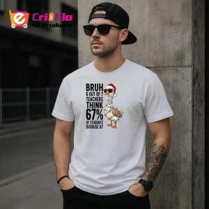 Tricou SIX SEVEN 67 Profesori Statistica Final, din bumbac 100%, tricou alb, Copii | Dama | Barbat