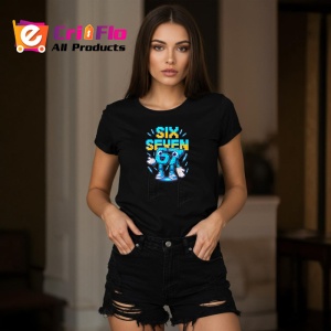 Tricou SIX SEVEN 67 Robot Blue Power, din bumbac 100%, tricou negru, Copii | Dama | Barbat - Img 3