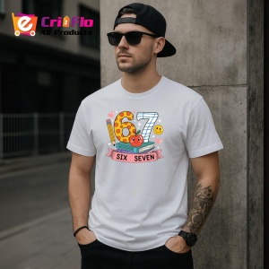 Tricou SIX SEVEN 67 Scoala Mere, din bumbac 100%, tricou alb, Copii | Dama | Barbat - Img 2
